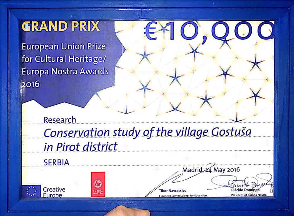 Evropa Nostra 2016 Prize